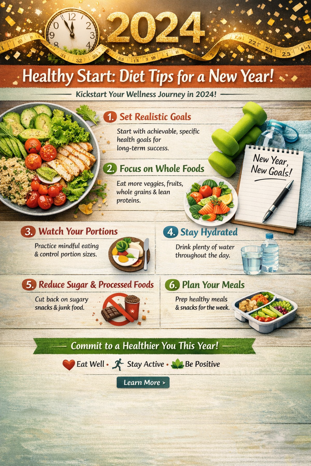 Healthy Diet Plan for a Fit & Energetic New Year